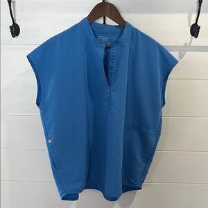 Figs Vibrant Blue Women's Blouse